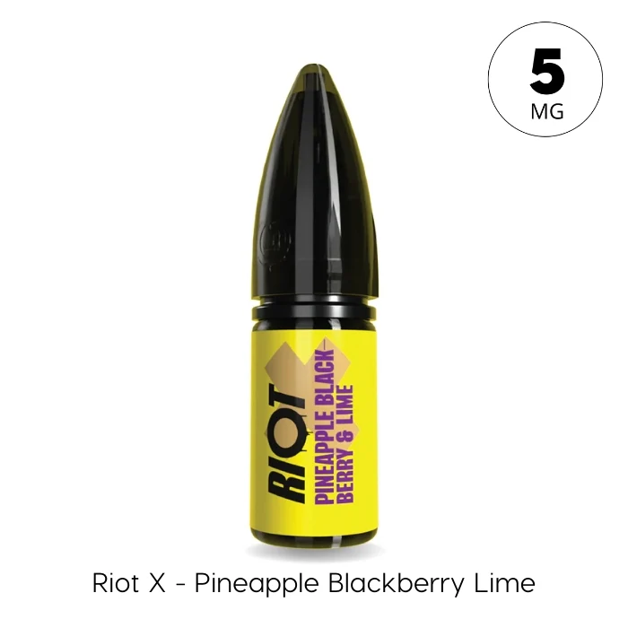 Pineapple Blackberry & Lime Riot X Nic Salt E-Liquid by Riot Squad