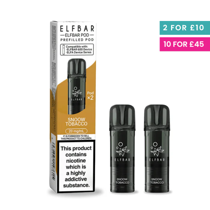 Snoow Tobacco (Cream Tobacco) - Elf Bar 600 Pre-Filled Pods