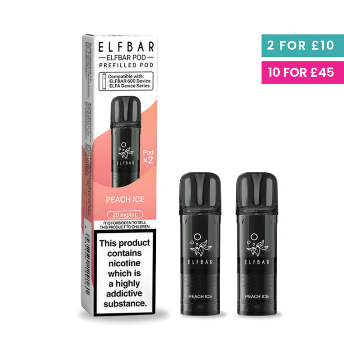 Peach Ice - Elf Bar 600 Pre-Filled Pods