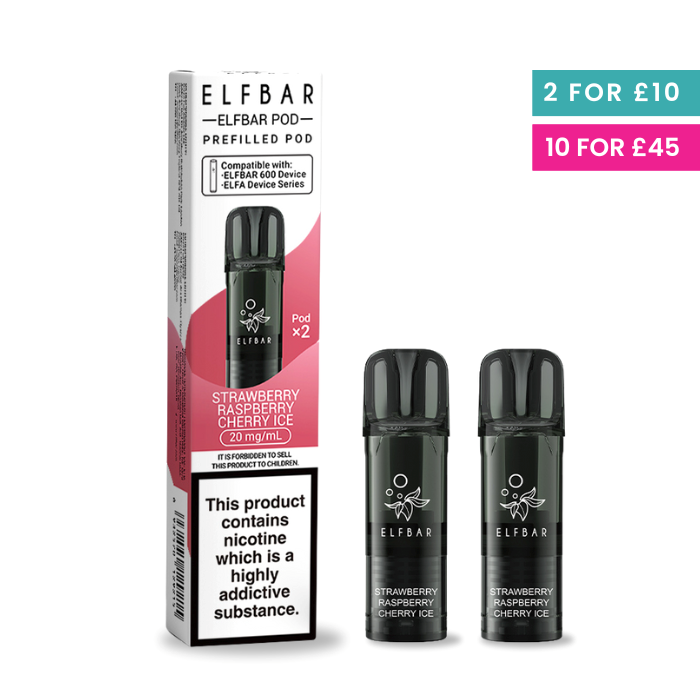 Strawberry Raspberry Cherry - Elf Bar 600 Pre-Filled Pods