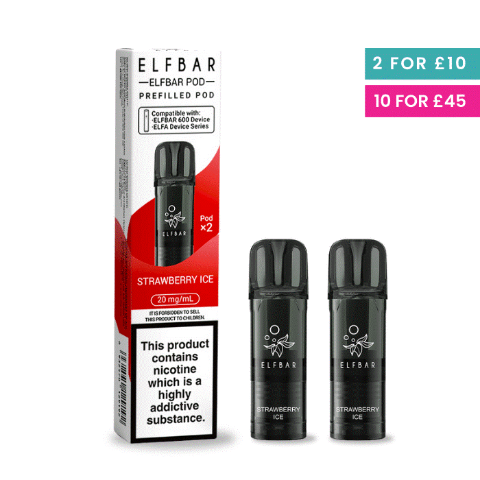 Strawberry Ice - Elf Bar 600 Pre-Filled Pods