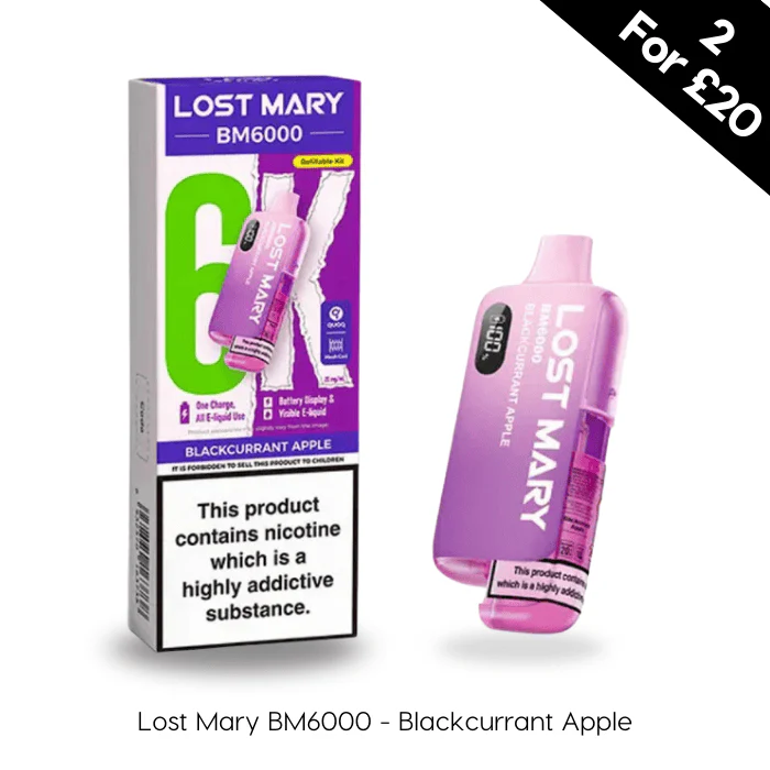 Blackcurrant Apple - Lost Mary BM6000 Prefilled Kit