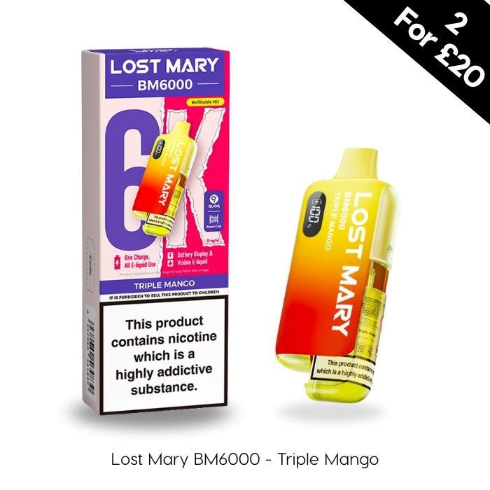 Triple Mango - Lost Mary BM6000 Prefilled Kit