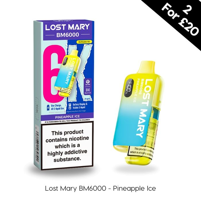 Pineapple Ice - Lost Mary BM6000 Prefilled Kit