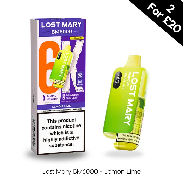 Lemon Lime - Lost Mary BM6000 Prefilled Pod Kit