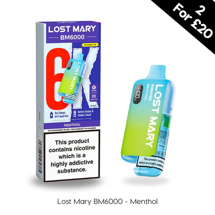 Menthol - Lost Mary BM6000 Prefilled Kit