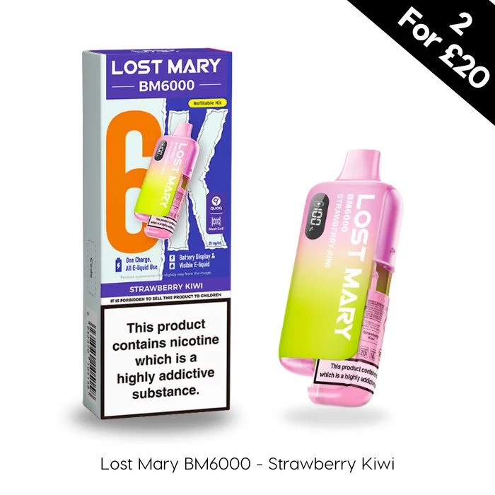 Strawberry Kiwi - Lost Mary BM6000 Prefilled Kit