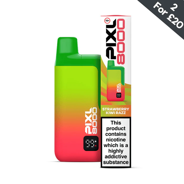 Strawberry Kiwi Razz - Pixl 8000 Prefilled Kit