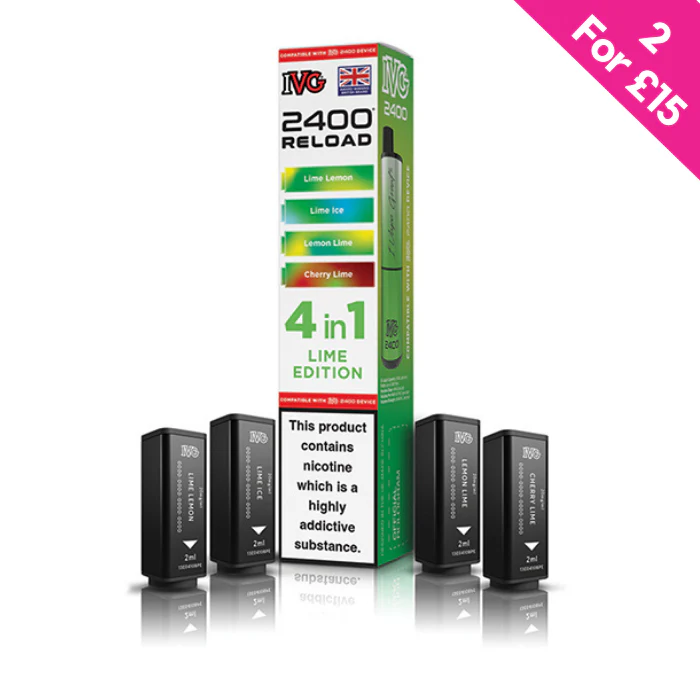 Lime Edition - IVG 2400 Reload 4-in-1 Prefilled PODS