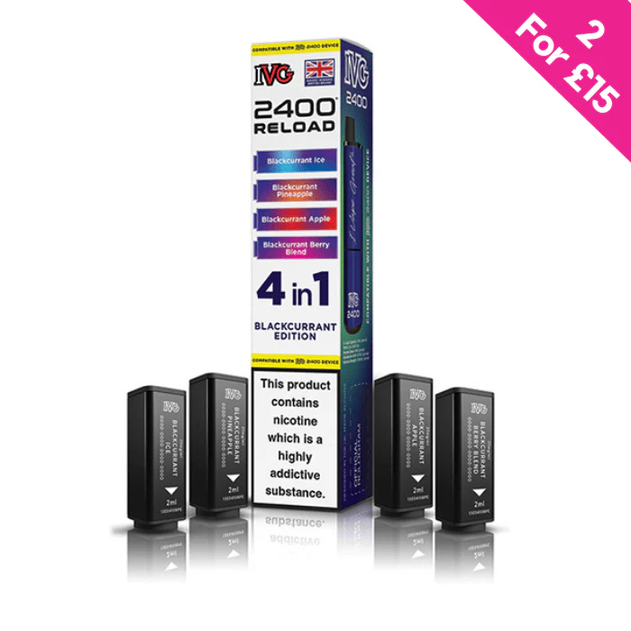 Blackcurrant Edition - IVG 2400 Reload 4-in-1 Prefilled PODS