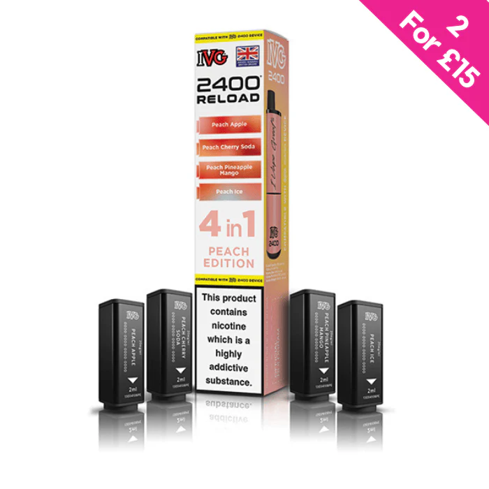 Peach Edition - IVG 2400 Reload 4-in-1 Prefilled PODS