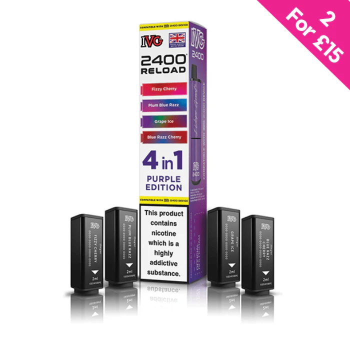 Purple Edition - IVG 2400 Reload 4-in-1 Prefilled PODS