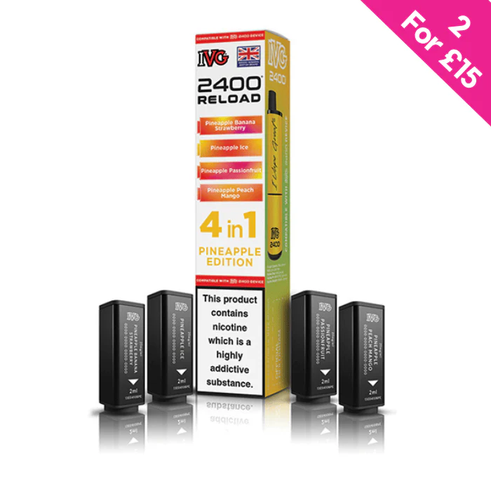 Pineapple Edition - IVG 2400 Reload 4-in-1 Prefilled PODS