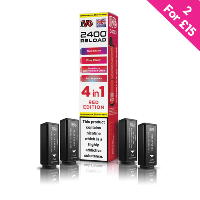Red Edition - IVG 2400 Reload 4-in-1 Prefilled PODS