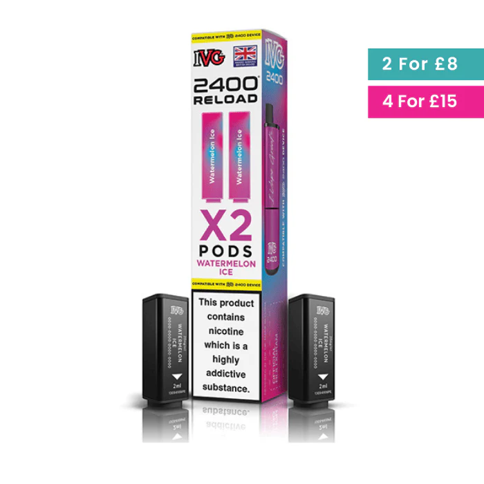 Watermelon ice - IVG 2400 Reload 2-in-1 Prefilled PODS