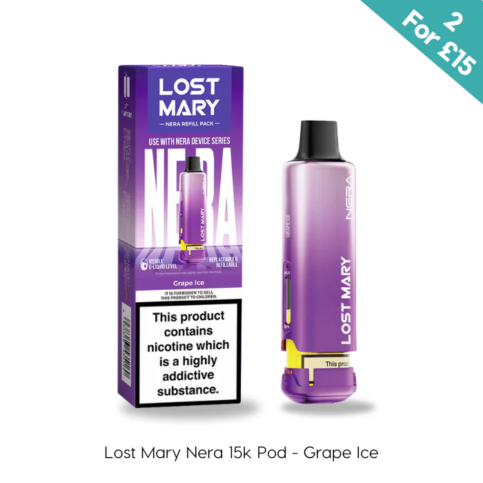 Grape Ice - Lost Mary Nera 15K Prefilled Pods