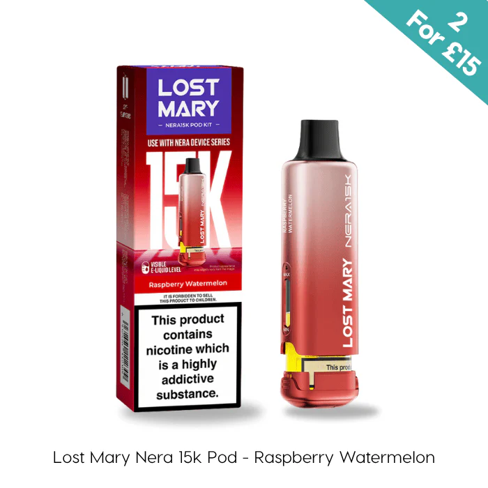Raspberry Watermelon - Lost Mary Nera 15K Prefilled Pods