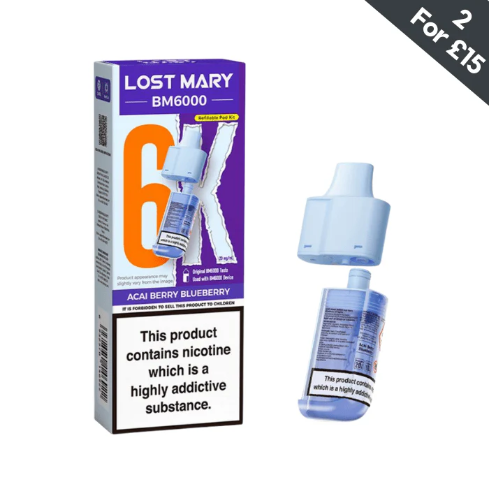 Acai Berry Blueberry - Lost Mary BM6000 POD