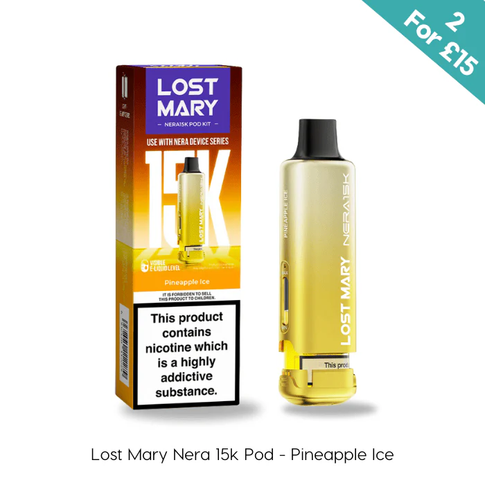 Pineapple Ice - Lost Mary Nera 15K Prefilled Pods