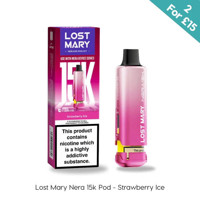 Strawberry Ice - Lost Mary Nera 15K Prefilled Pods