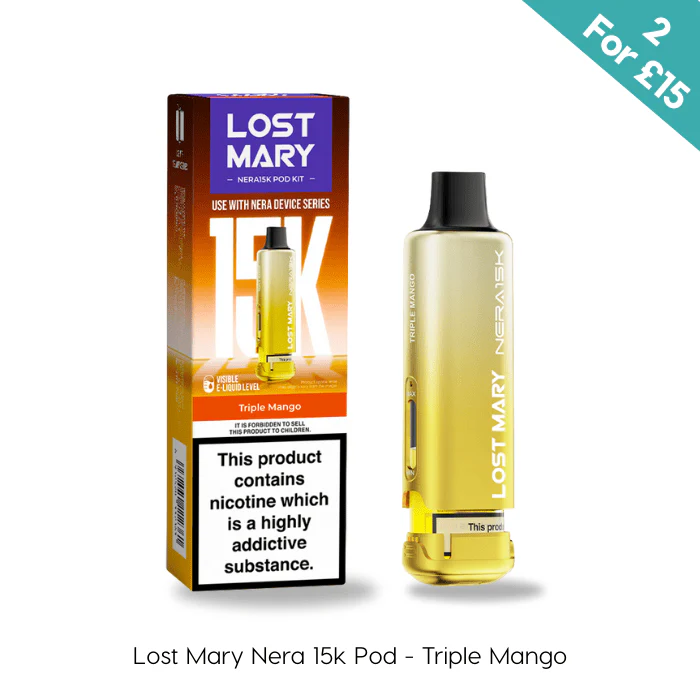 Triple Mango - Lost Mary Nera 15K Prefilled Pods