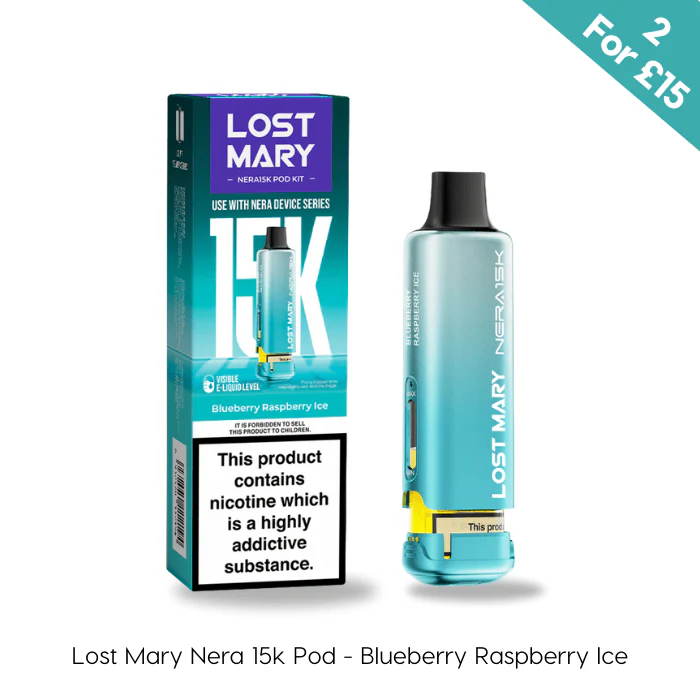 Blueberry Raspberry Ice - Lost Mary Nera 15K Prefilled Pods