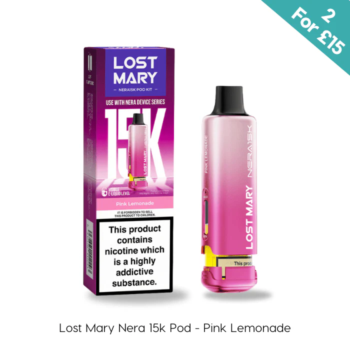 Pink Lemonade - Lost Mary Nera 15K Prefilled Pods