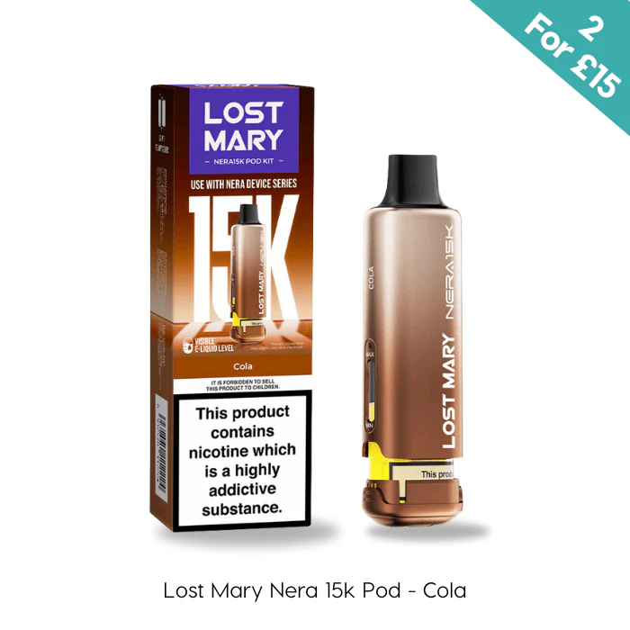 Cola - Lost Mary Nera 15K Prefilled Pods