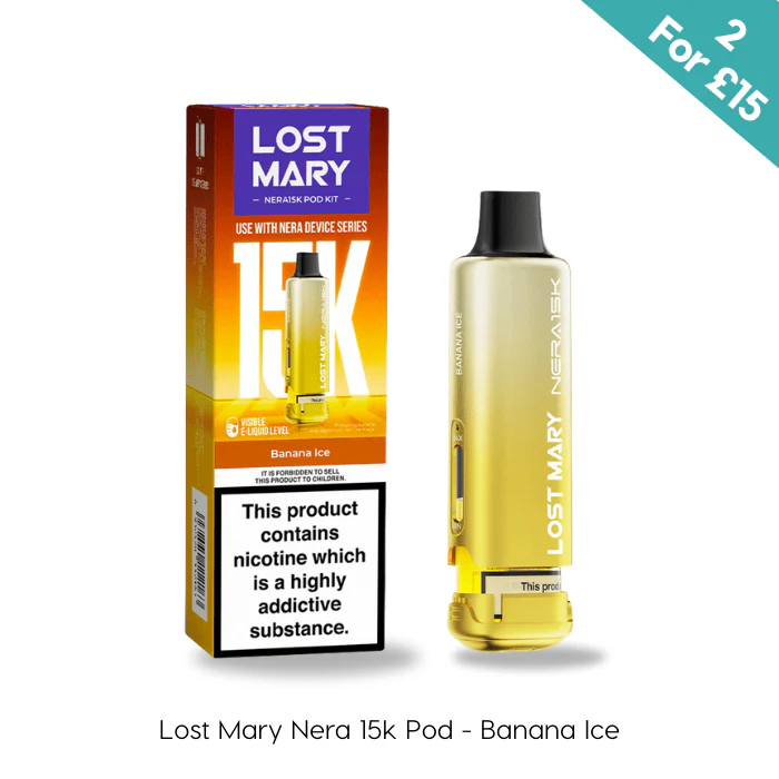 Banana Ice - Lost Mary Nera 15K Prefilled Pods