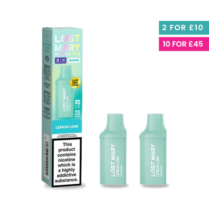 Lemon Lime - Lost Mary 600 Prefilled Pods