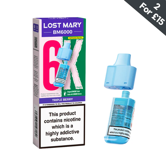 Triple Berry - Lost Mary BM6000 POD