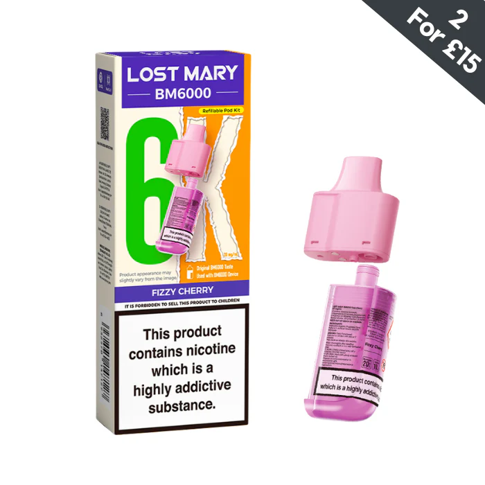 Fizzy Cherry - Lost Mary BM6000 POD