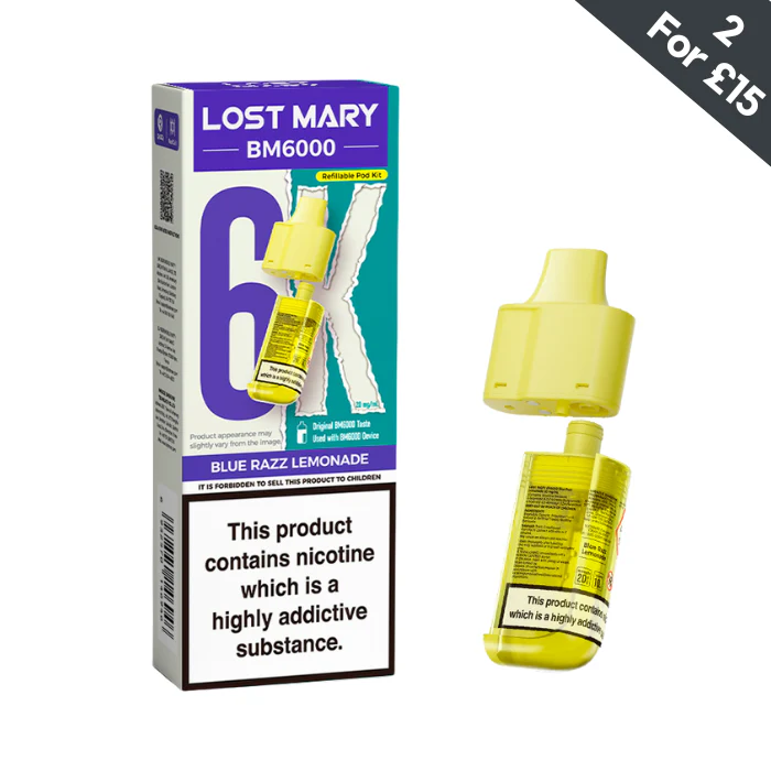 Blue Razz Lemonade - Lost Mary BM6000 POD