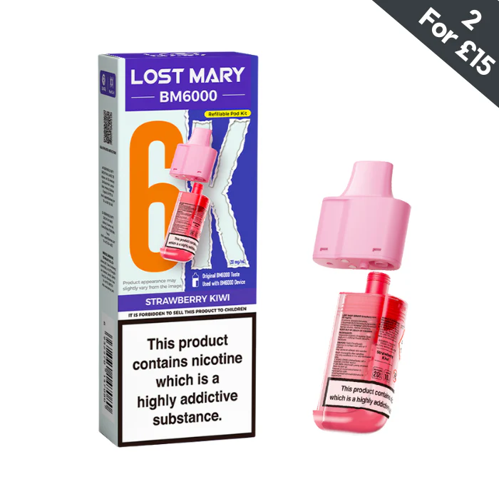 Strawberry Kiwi - Lost Mary BM6000 POD