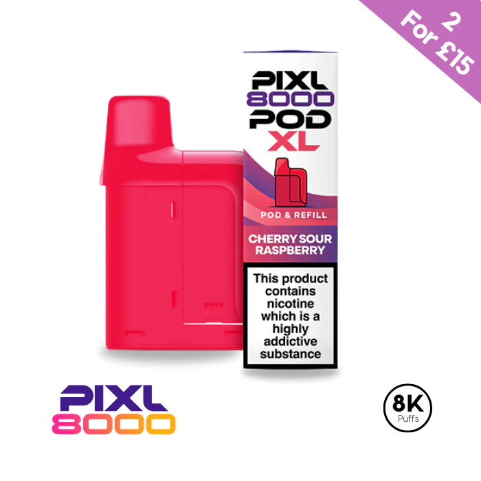 Cherry Sour Raspberry - Pixl 8000 Prefilled Pods