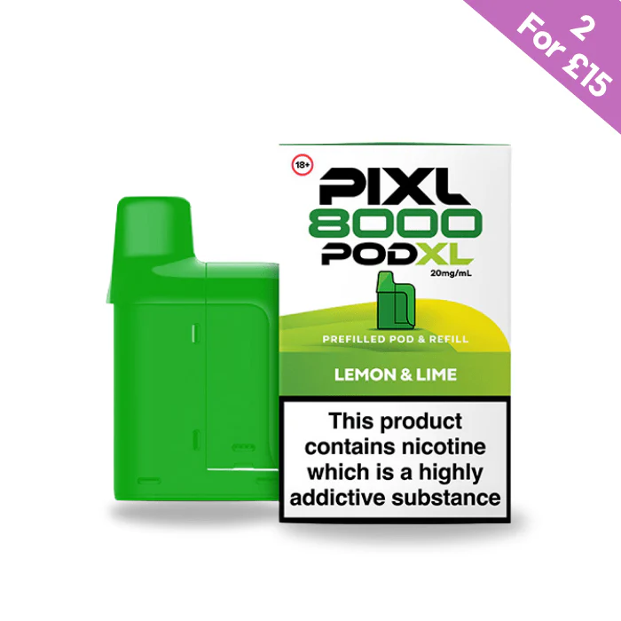 Lemon & Lime - Pixl 8000 Prefilled Pods