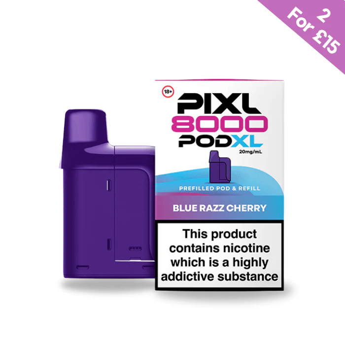 Blue Razz Cherry - Pixl 8000 Prefilled Pods