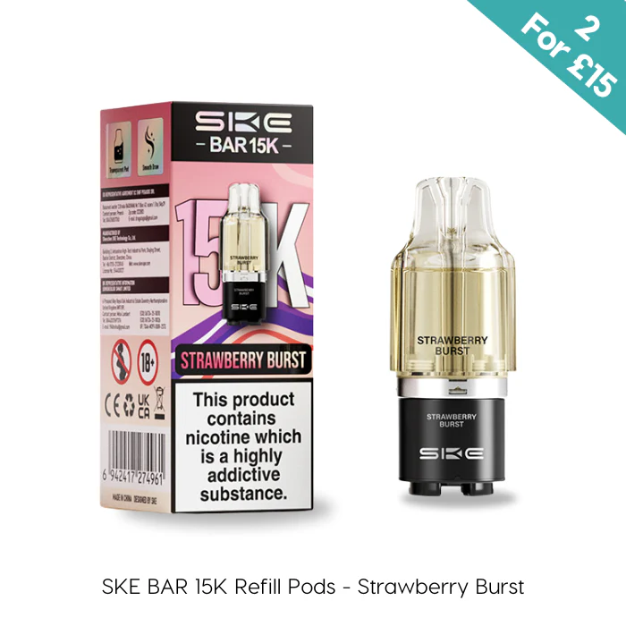 Strawberry Burst SKE Bar 15K Refill Pod