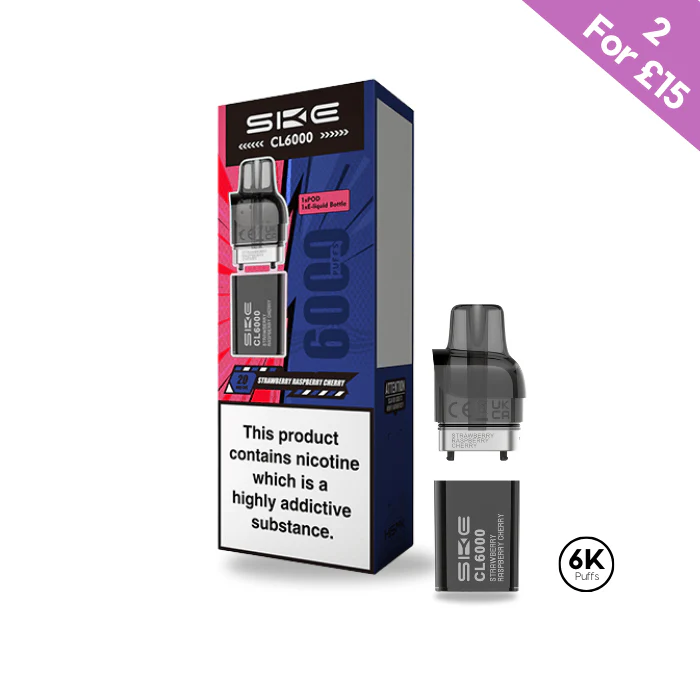 Strawberry Raspberry Cherry - SKE Crystal CL6000 Pre-filled Pod