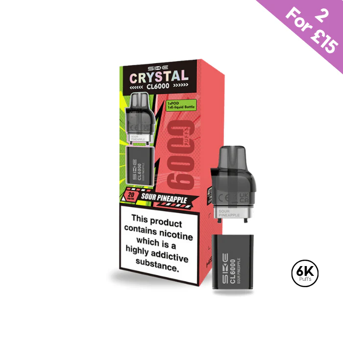 Sour Pineapple - SKE Crystal CL6000 Pre-filled Pods