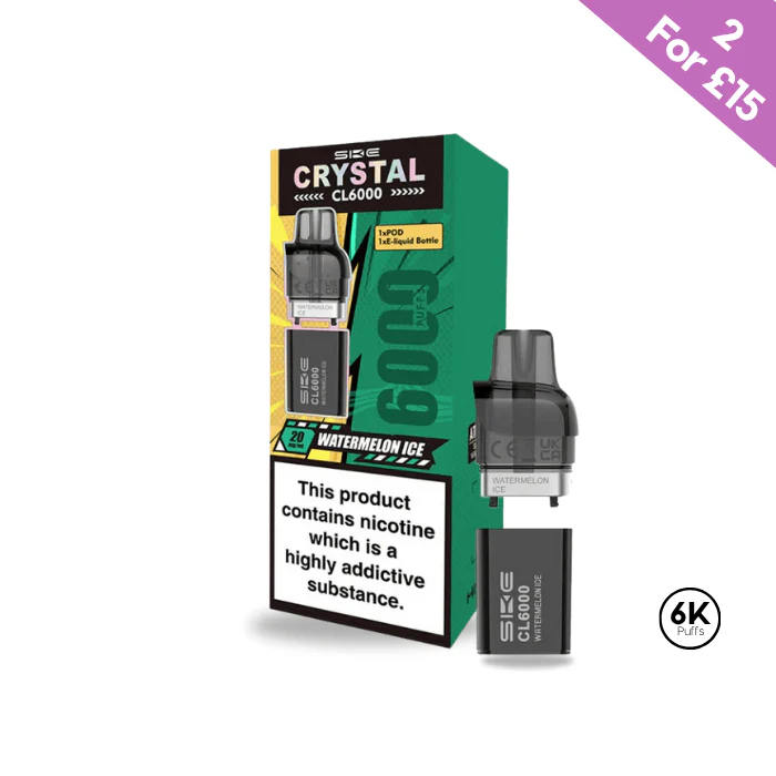 Watermelon Ice - SKE Crystal CL6000 Pre-filled Pods