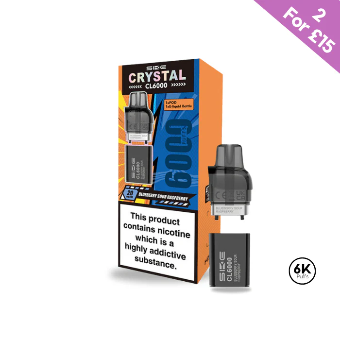 Blueberry Sour Rasperry - SKE Crystal CL6000 Pre-filled Pods