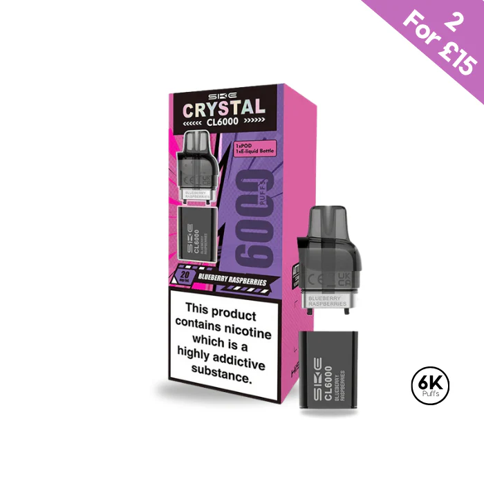 Blueberry Raspberries - SKE Crystal CL6000 Pre-filled Pods