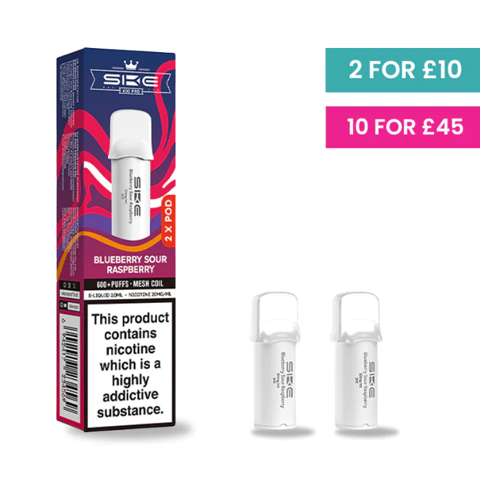 Blue Sour Raspberry - SKE Crystal PRO Pods